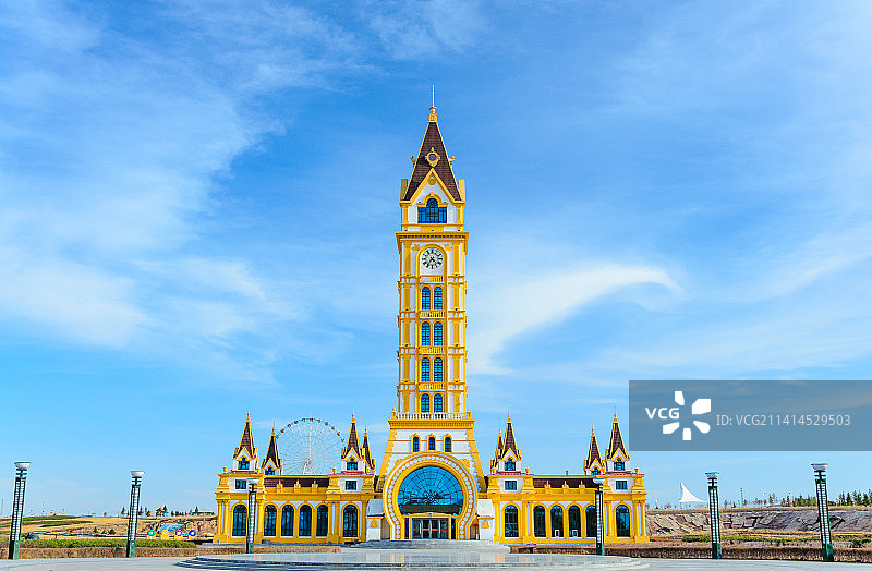 内蒙古呼伦贝尔满洲里猛犸公园欧式建筑图片素材