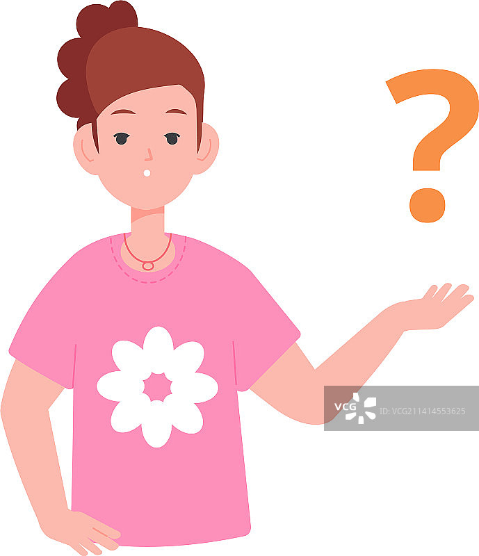 带有问号、寻找答案的儿童图片素材