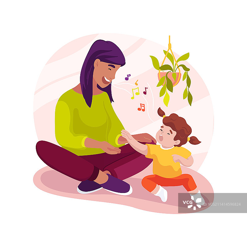 唱歌的卡通图片素材