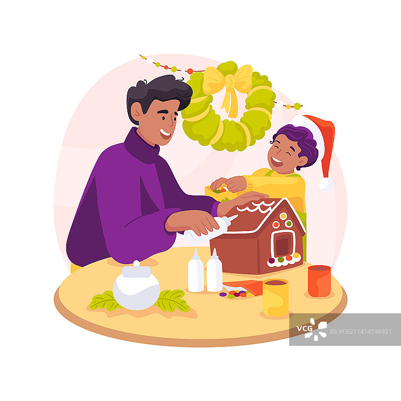 卡通姜饼屋图片素材