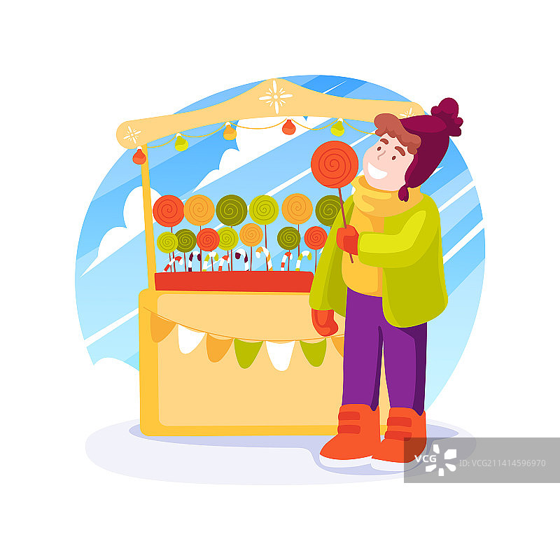 圣诞糖果卡通图案图片素材