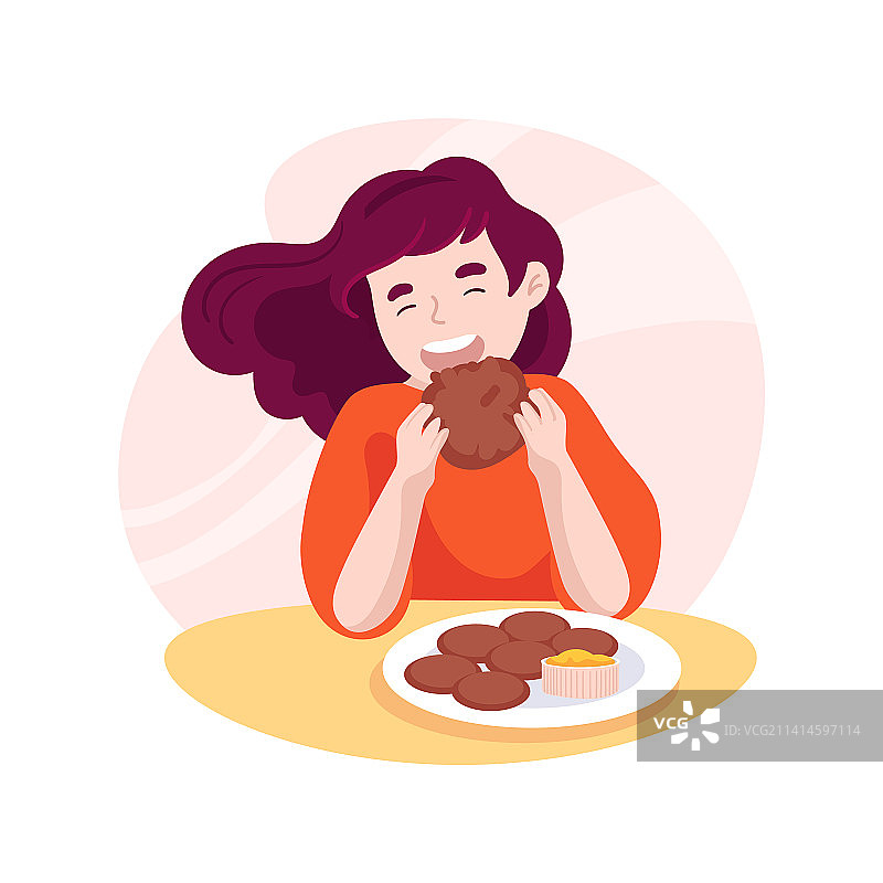土豆饼隔离卡通图片素材