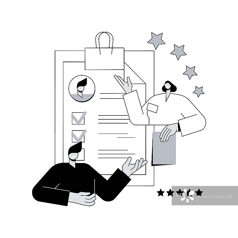 绩效评估抽象概念图片素材