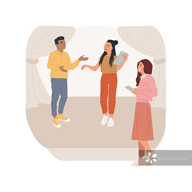 表演卡通图片素材