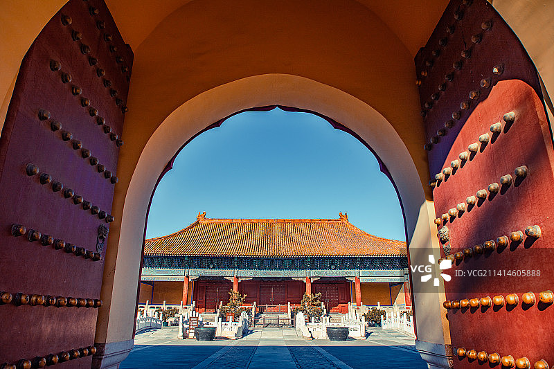 走进太庙图片素材