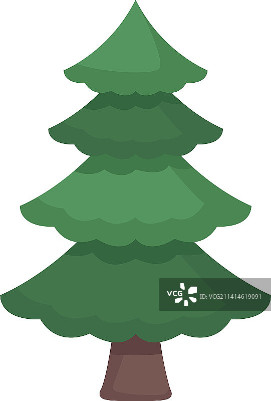 绿色松树林图片素材