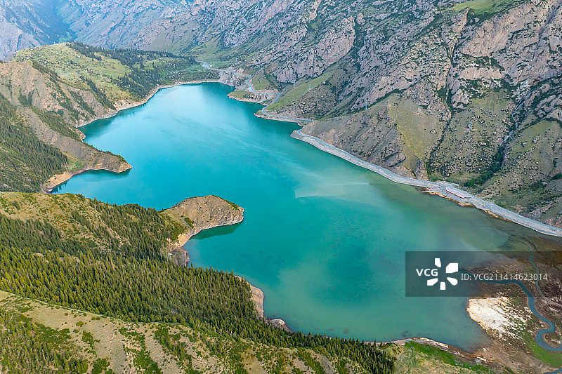 独库公路大龙池/大小龙池图片素材
