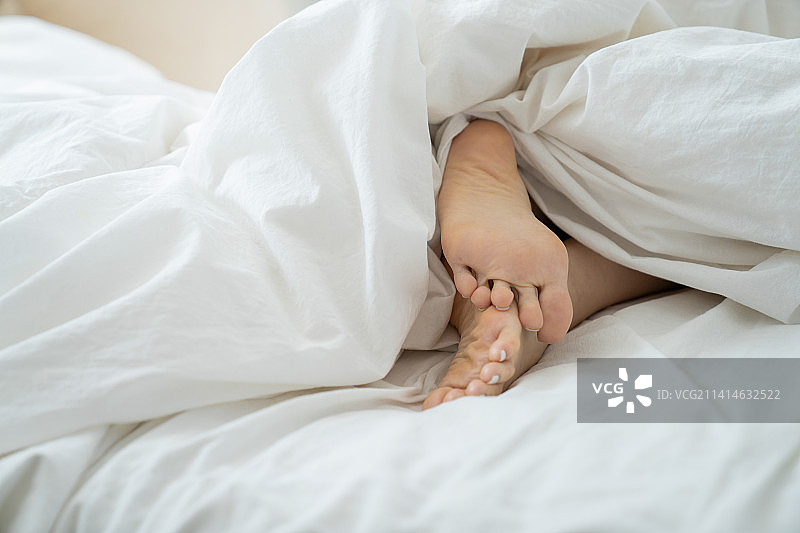 韩国，韩式度假，居家度假，床，小睡，放松的周末图片素材