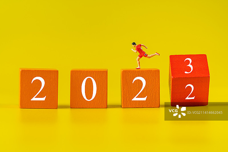 2023跨年创意微缩景观图片素材