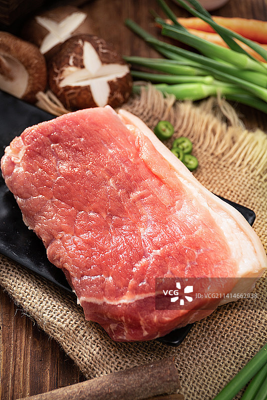 猪肉猪后腿肉后座肉图片素材