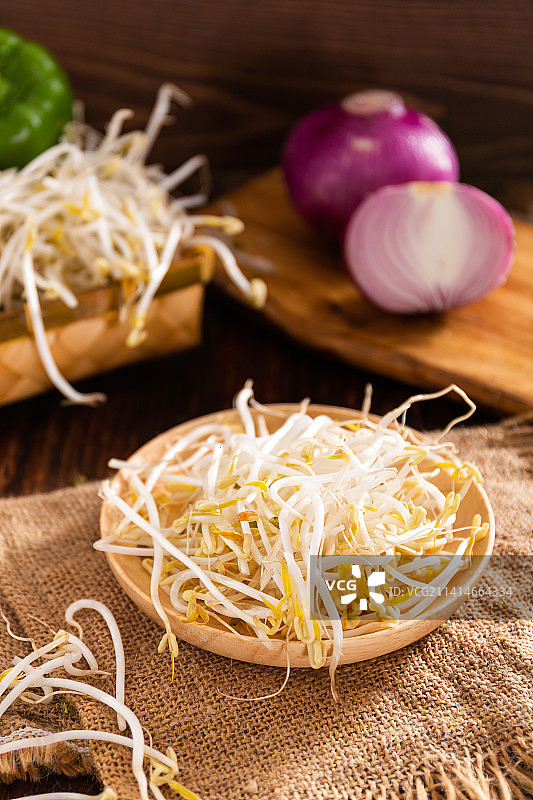 蔬菜绿豆芽豆芽菜黄豆芽图片素材