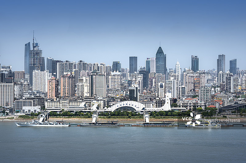 武汉城市天际线 武汉科技馆图片素材