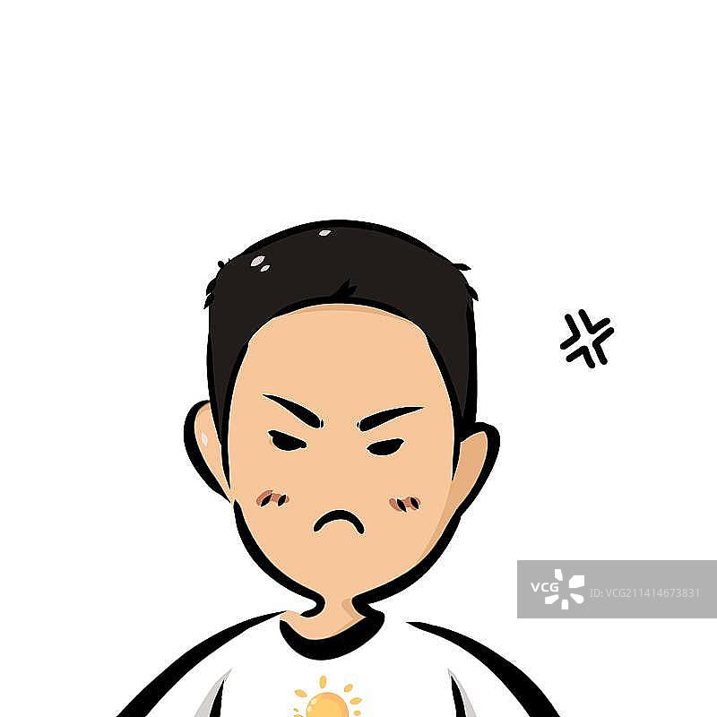 不开心图片素材