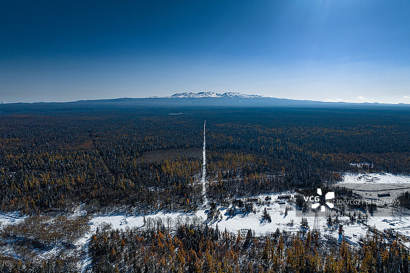 中国吉林白山雪景图片素材