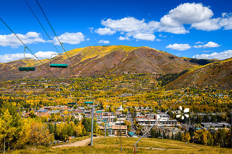 美国科罗拉多州阿斯彭的壮丽山景图片素材