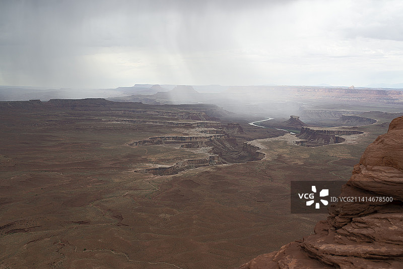 美国犹他州空中岛屿壮丽景观图片素材
