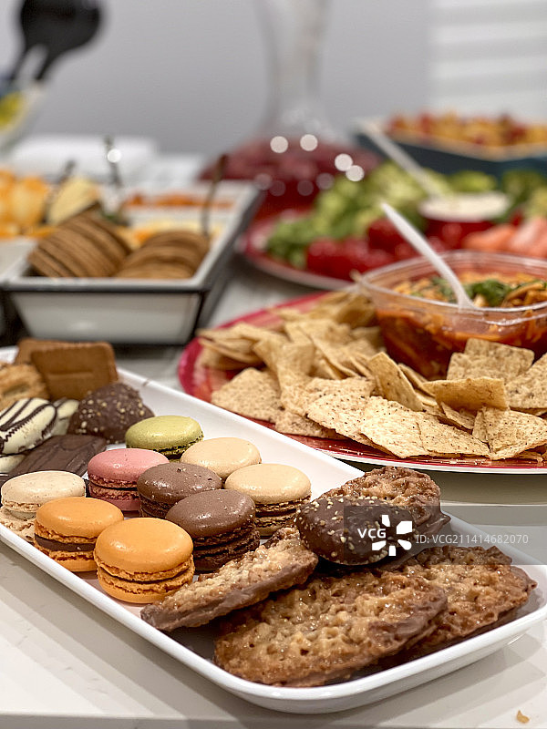 餐盘美食特写，密西沙加，安大略省，加拿大图片素材