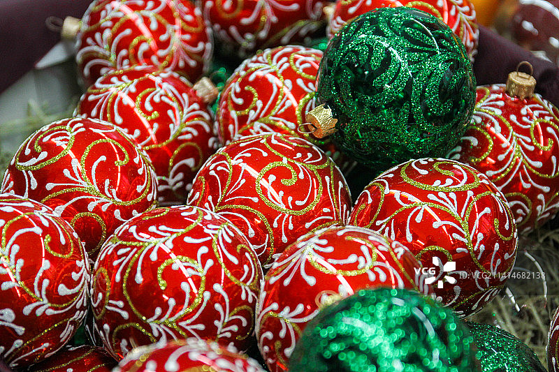 新年和圣诞节庆典树木装饰（乌克兰）图片素材