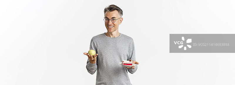 戴眼镜的健康中年男人推荐图片素材