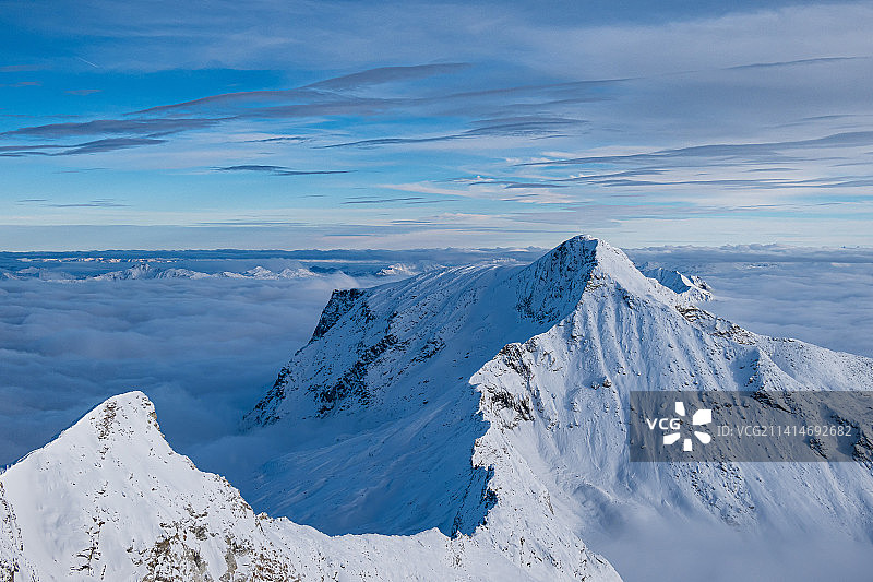 奥地利辛特图克斯冰川雪山风光图片素材