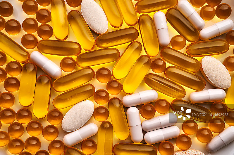 维生素和膳食补充剂背景图片素材
