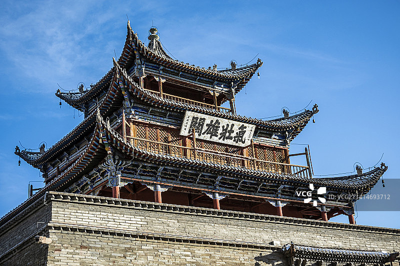 酒泉钟鼓楼图片素材