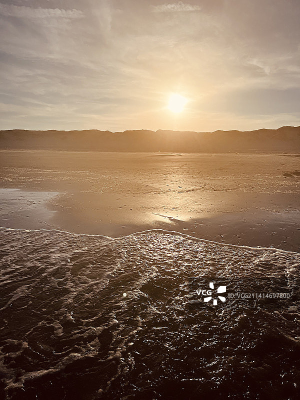 美国德克萨斯州科珀斯克里斯蒂日落海景图片素材