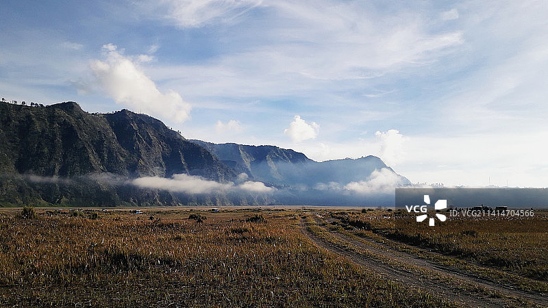 印度尼西亚Jawa Timur的Bromo Tengger Semeru国家公园田野风光图片素材