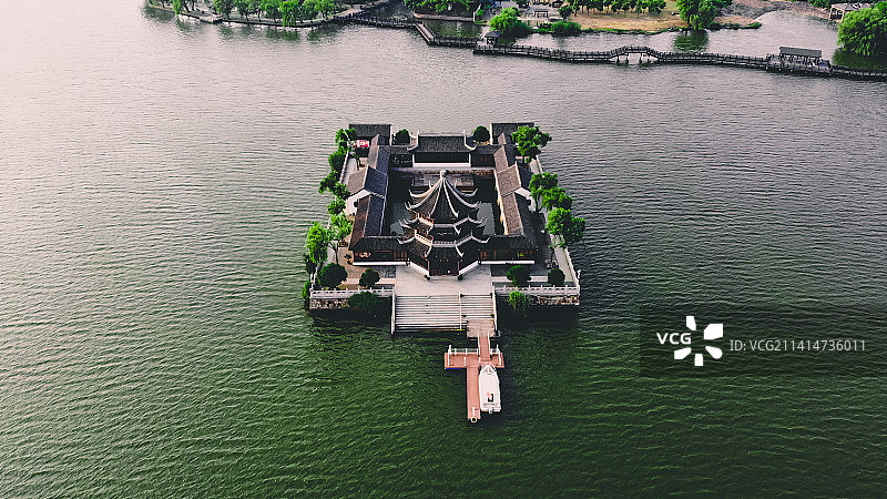 石湖公园 天镜阁图片素材