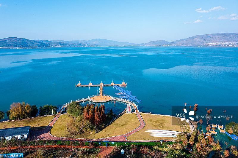 云南省玉溪市江川区星云湖高原水上运动中心图片素材