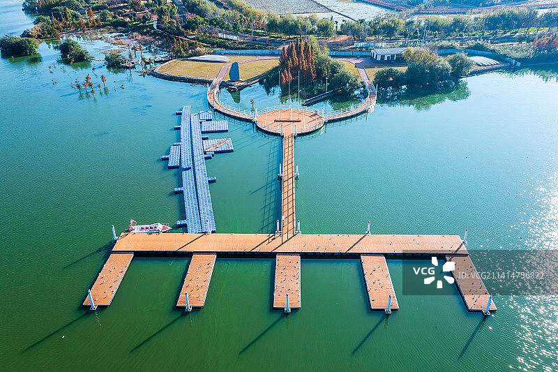 云南省玉溪市江川区星云湖高原水上运动中心图片素材