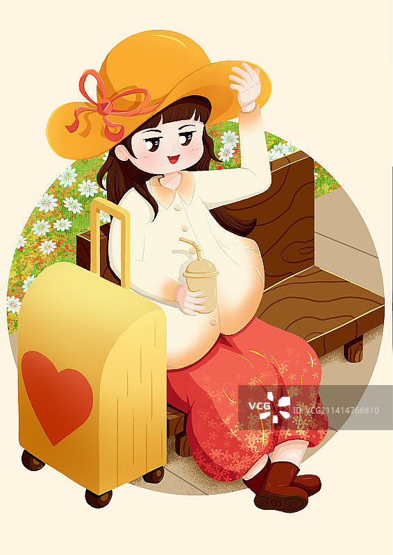 旅行女孩图片素材