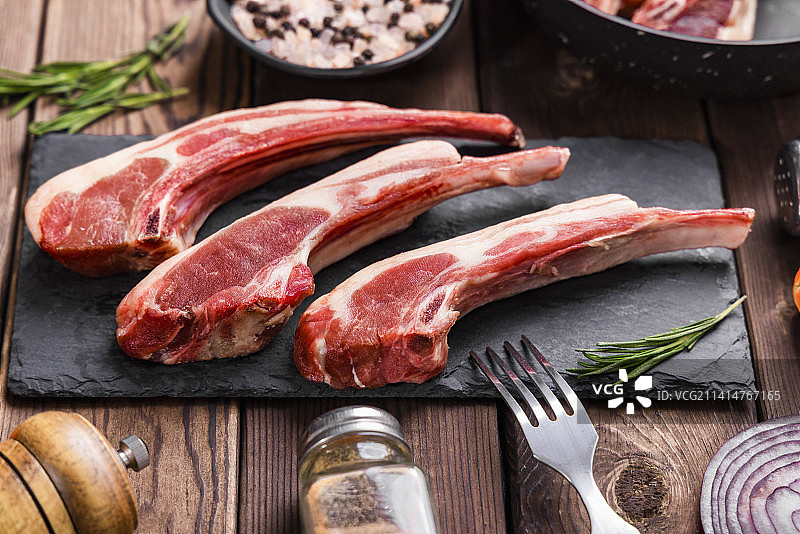 新鲜美食战斧羊排图片素材
