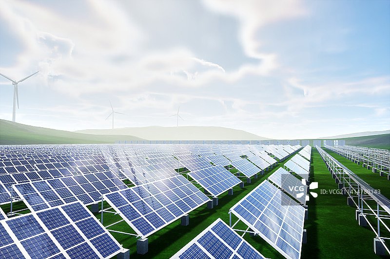 新能源，电力，碳中和，绿色，储能图片素材