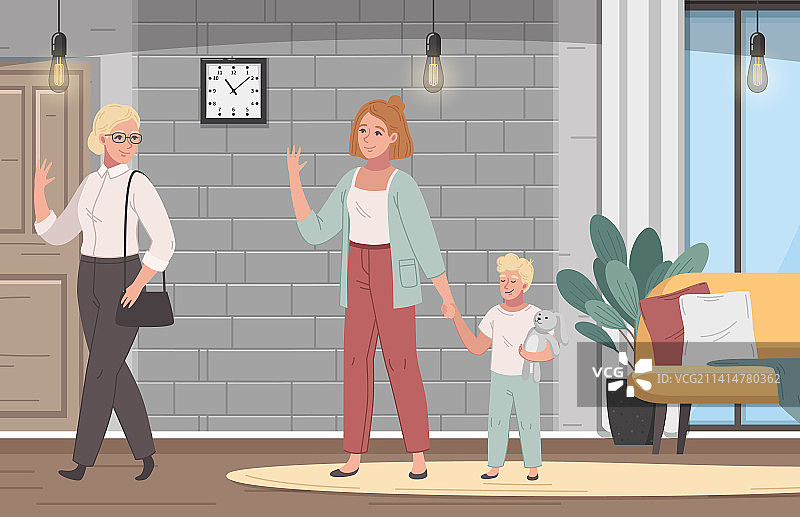 卡通保姆图片素材