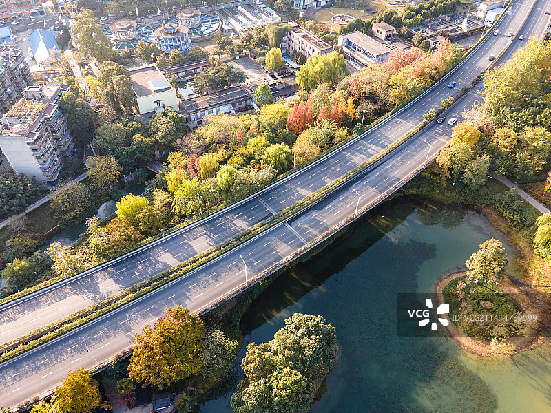 成都升仙湖公园冬日暖阳图片素材