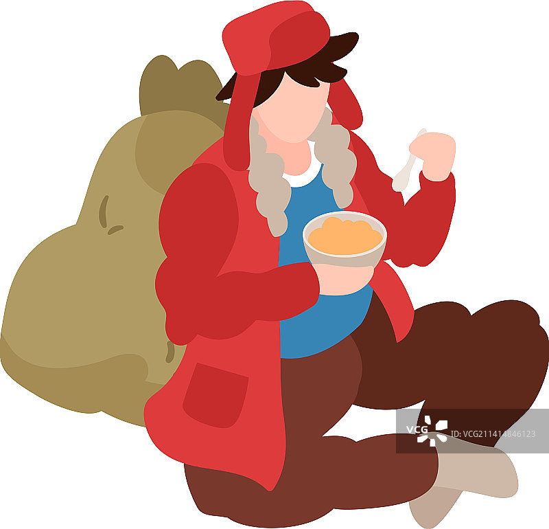 2.5D无家可归的人图片素材