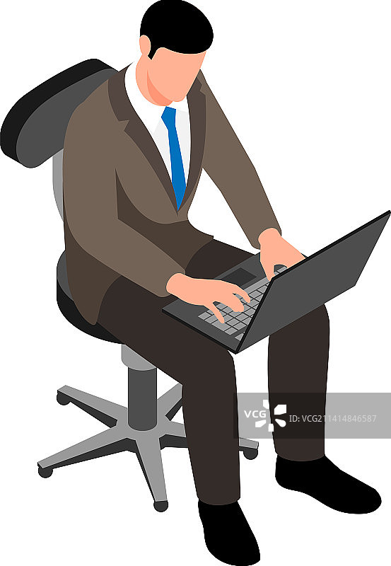 2.5D商务人士图片素材