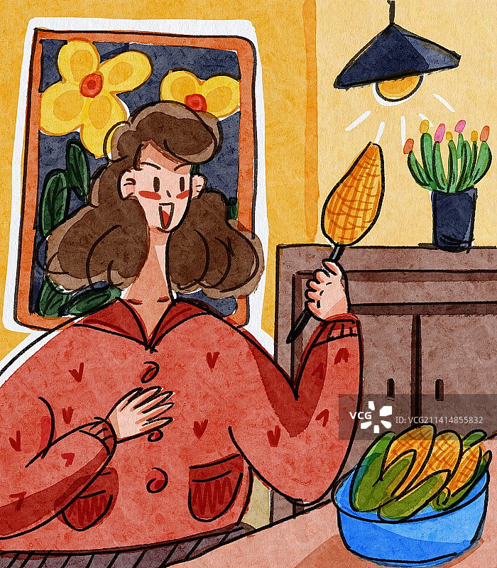 美味玉米图片素材