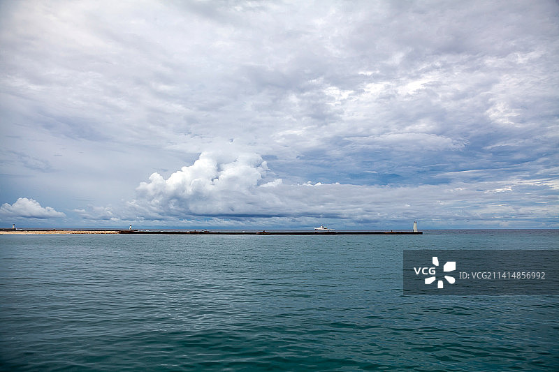 海南三沙市西沙永兴岛海岛风光图片素材