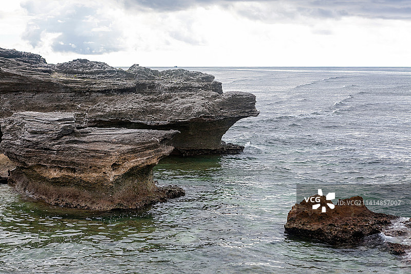 海南三沙市西沙石岛老龙头风光图片素材