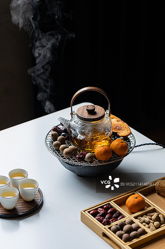 围炉煮茶图片素材
