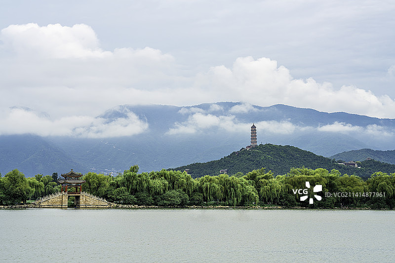 玉峰塔风光图片素材