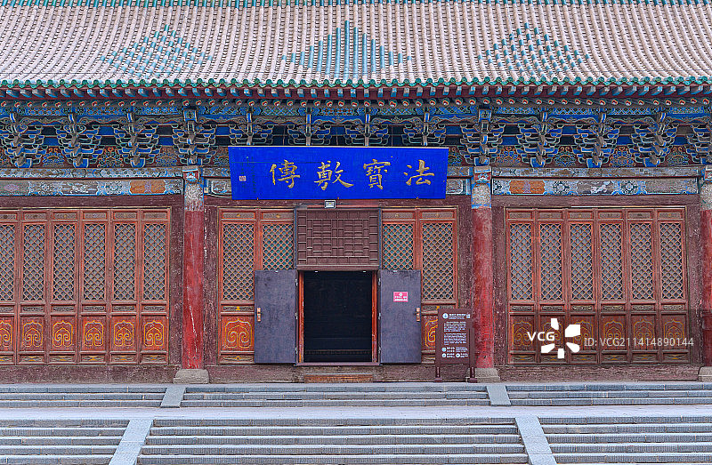 甘肃张掖大佛寺中式古建筑图片素材