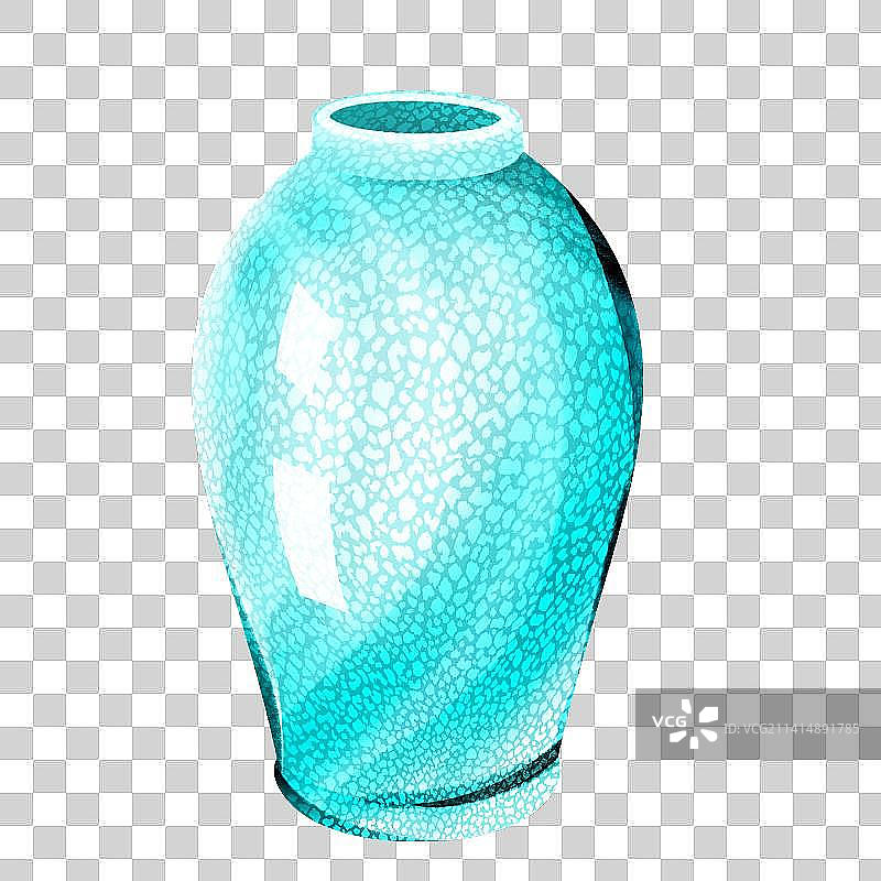 冰裂纹青瓷瓶图片素材