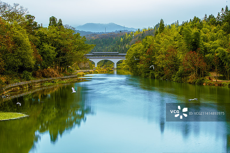 屏南塘口村的秋天图片素材