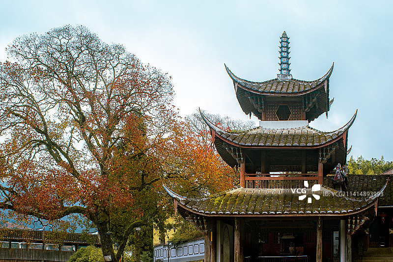 屏南塘口村的秋天图片素材