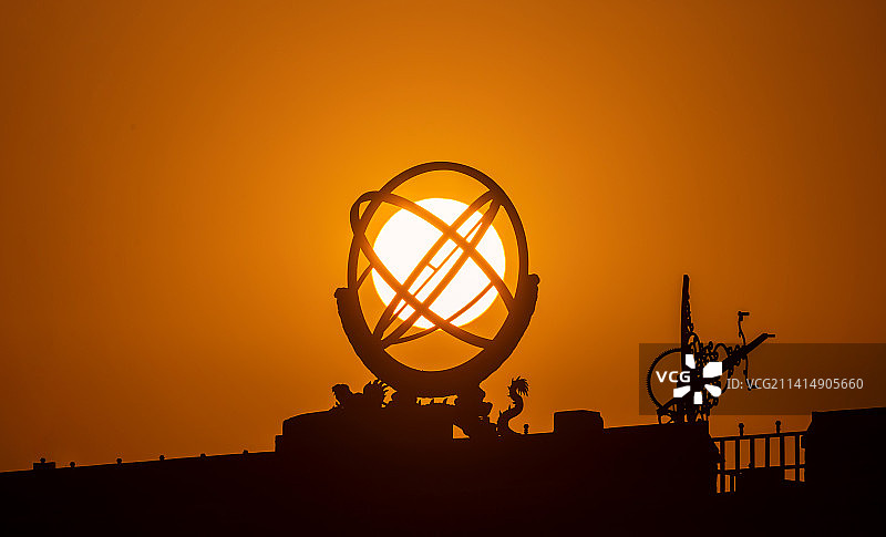 日落古观象台图片素材
