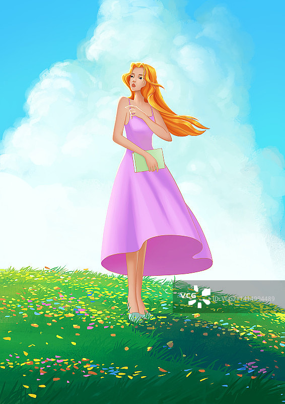 裙子女孩图片素材