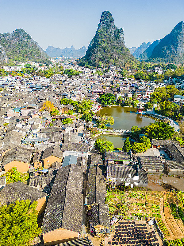 广西贺州黄姚古镇景区图片素材